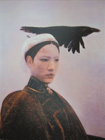 《乌鸦是美丽的》布面油画1988年作荣宝斋（上海）供图