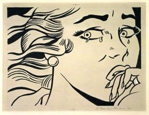 RoyLichtenstein作品《哭泣的女孩》（“CryingGirl”）(1963)，瑞士银行收藏