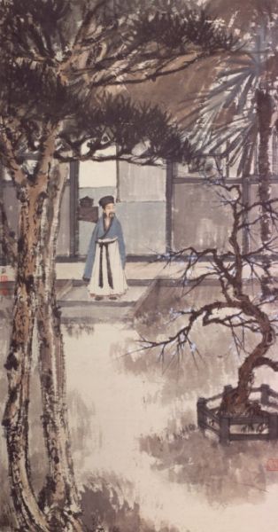 抱石（1904—1965）林和靖赏梅图