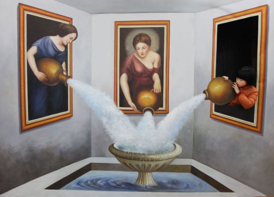2013年12月29日，浙江省绍兴市，3D魔幻艺术全国巡展