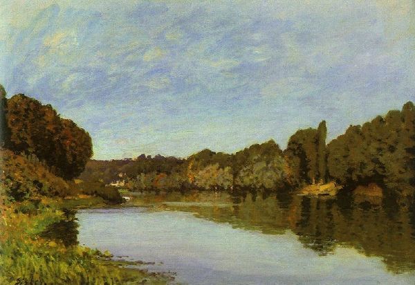 塞纳河畔的诗篇-印像派画家西斯莱作品
