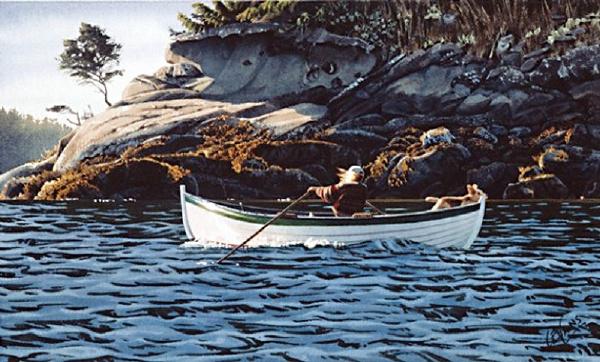 【水彩画】加拿大CarolEvans《那片海》