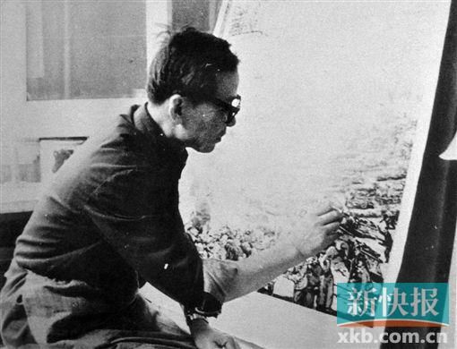 1977年,赖少其在合肥创作《淮海战歌》