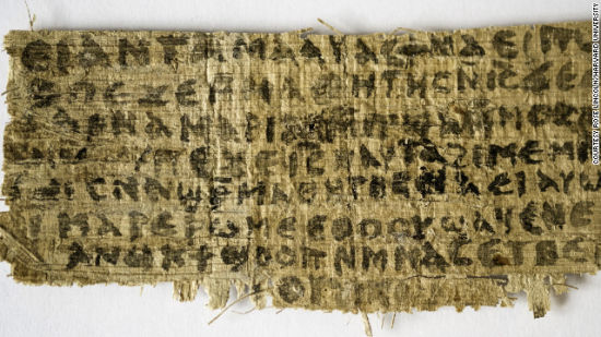 古老纸片上暗示耶稣可能结过婚