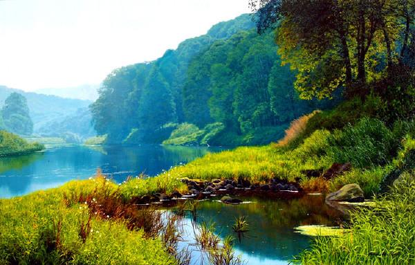 人生如路，需在荒凉中走出繁华风景。一一英国 Michael James Smith 的风景油画