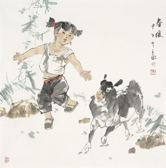 王宓 春暖  68x68cm 20144.jpg