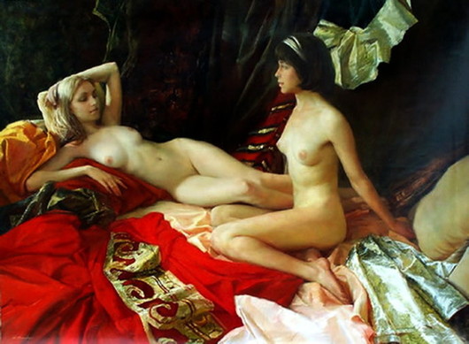 俄罗斯现代画家Serge <wbr/>Marshennikov人体油画最新作品欣赏