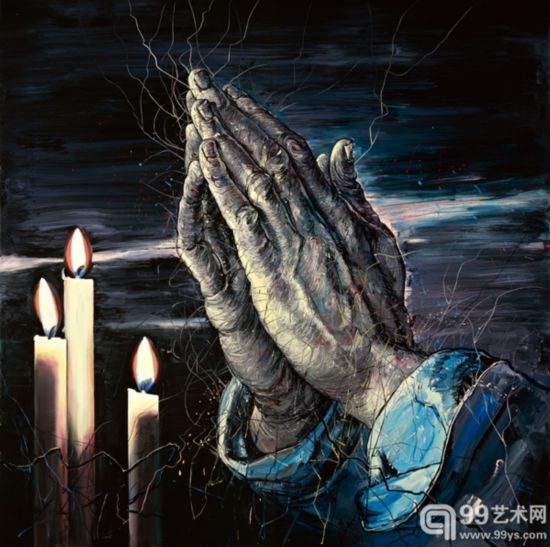 Praying-Hands-祈祷,-400x400cm(in-2-panels),-oil-on-canvas,-2012.jpg