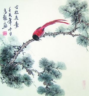 《古松长寿》