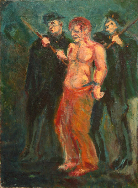 《阿斯图里亚斯的枪决》，布面油画，64x47cm,1935