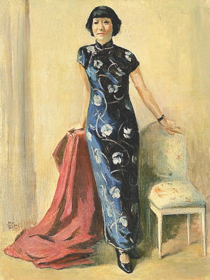 鸿1941年的蒋碧薇肖像作品