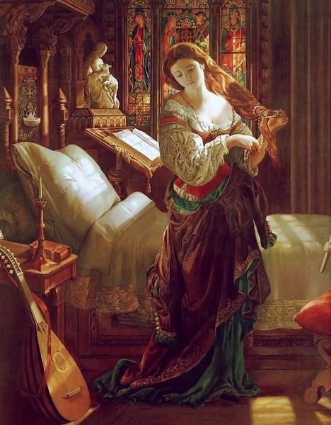 DanielMaclise(1806-1870)MadelineafterPrayer