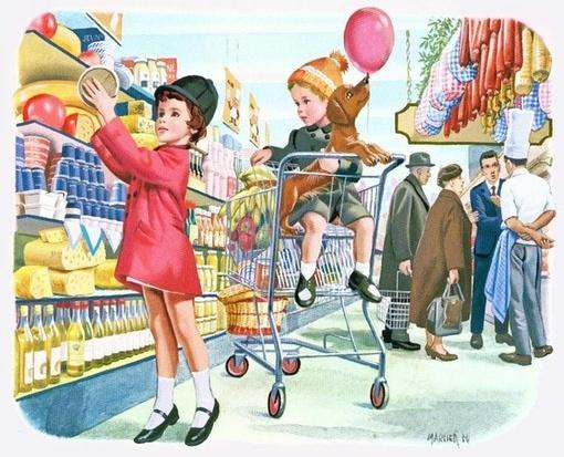 马塞尔·马里耶儿童绘本《玛蒂娜逛超市》