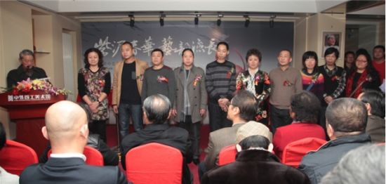 程辉大师代表本次参展所有成员发表讲话