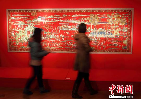 南京博物院秀院藏织绣展传统工艺之精妙