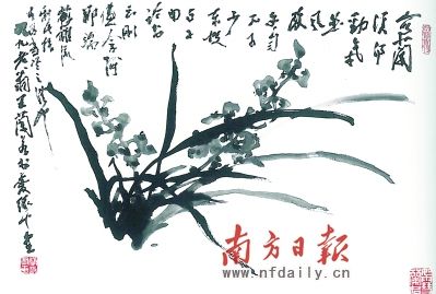 王兰若《得劲气》中的情趣疏朗,笔墨间更见文人情趣四维兰花图片图片