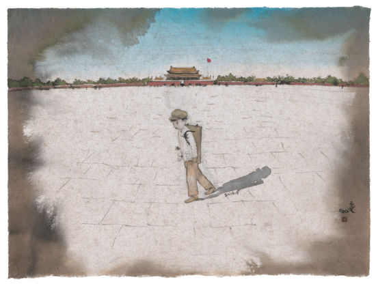 艺术北京 51×69cm 纸本水墨2014