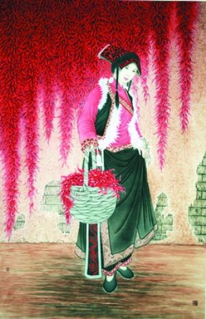 “80后”画家崔景哲《火红的日子》于2012年6月,在北京保利拍卖以126.5万元。