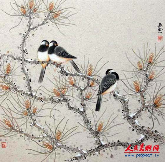 郭慧庆花鸟画作品展将在京展出(组图)