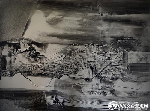 《断层-浮世》100╳70cm  纸本油画 何伟.JPG