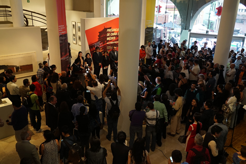 2015年7月8日，“来自中国美术馆的艺术”开幕仪式，在墨西哥维拉克鲁斯州哈拉帕市的迭戈·里维拉美术馆的场景.JPG