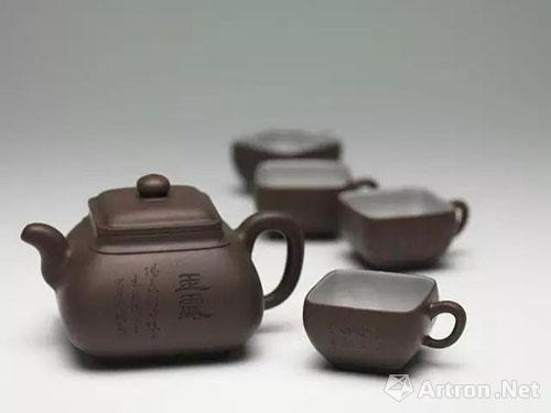顾景舟“玉露”诗文五头茶具