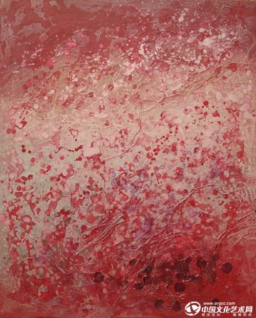 《乱红二》100X80CM布面综合材料2010年.jpg