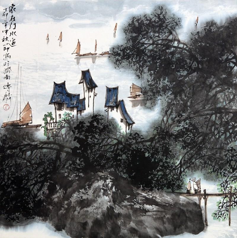 吴传麟-家在江水边68-68cm.JPG