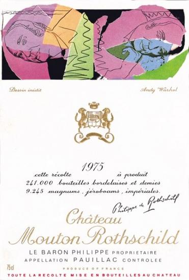 Andy Warhol – 1975 年份木桐（Chateau Mouton Rothschild）