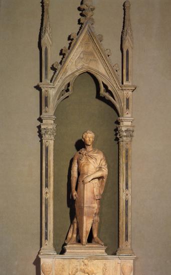 多纳太罗《圣乔治》约1416年,大理石,高214厘米,意大利佛罗伦萨巴吉罗