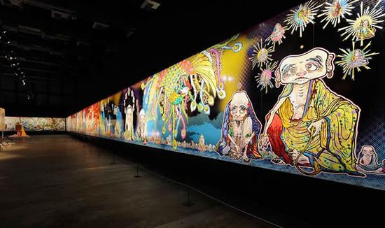 曾现身卡塔尔多哈的村上隆作品《500罗汉》（2012）