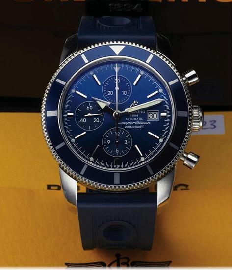 　　百年灵男士腕表（Breitling）型号： A13320 拍卖会： Important Modern & Vintage Timepieces 成交价$ 1900