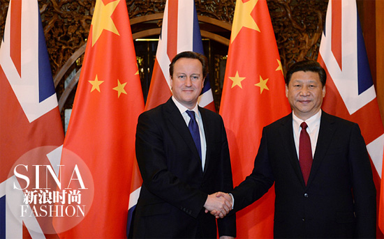2013年，习近平主席和英国首相卡梅伦在北京