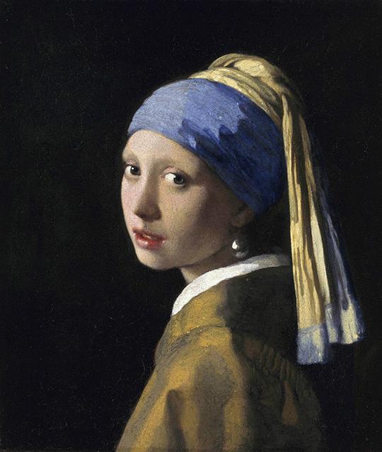 《戴珍珠耳环的少女》1665年创作 44.