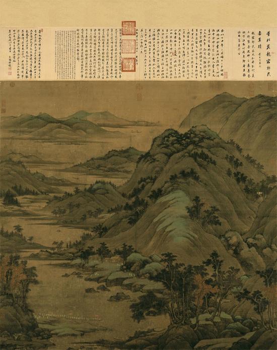 五代 董源 龙宿郊民图