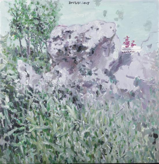 朱明弢 记忆的项目-50·77x80cm