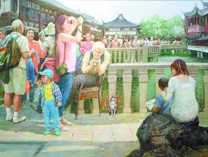 《豫园》朝鲜画家许南日