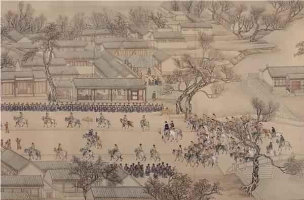 图2 第1卷 启跸京师 （局部1）纸本  中国国家博物馆藏