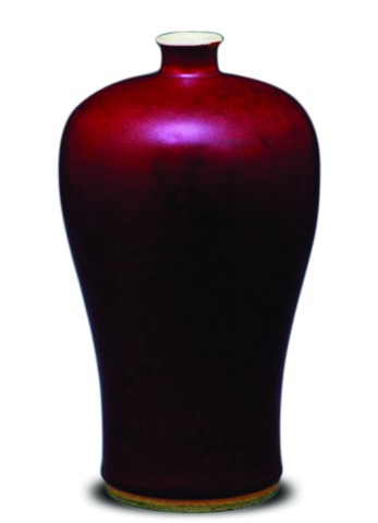 清康熙郎窑红釉梅瓶，中国国家博物馆藏