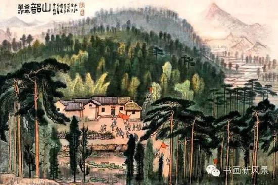 李可染 革命圣地韶山 1971年作  （2011年12月 6842.5万元）