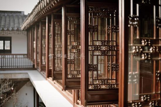 按照古法、古图修缮完成的门窗显现的是百年前的富贵雅致，还有浓浓的江南味道。