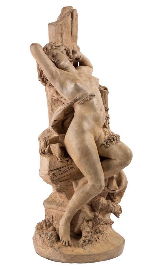 Lot 10 Angelique Chained to a Rock  　　ALBERT-ERNEST CARRIER-BELLEUSE （FRENCH 1824-1887）