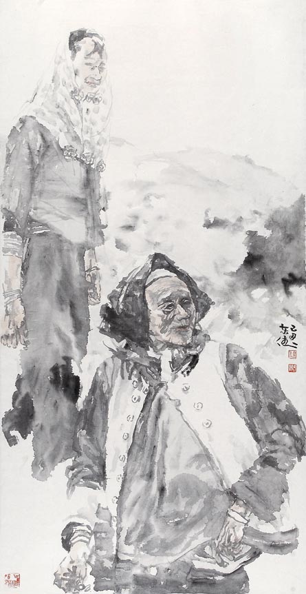 郭东健 2009 惠安女系列之一 140x70cm