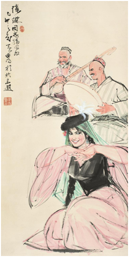 黄胄(1925-1997) 新疆歌舞
拍品估价：¥1,500,000 - 2,200,000
起拍价格：¥1,500,000