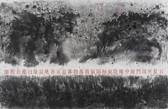 （10）《二十四节气之夏至》 宣纸水墨 126x83cm 2016