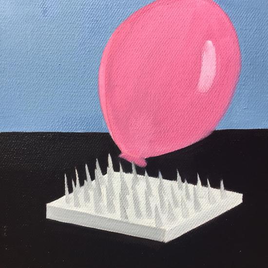 布面油画 扎 20x20cm 2016年