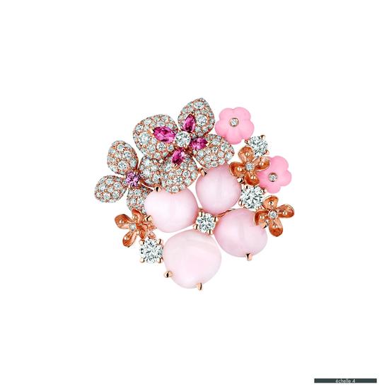 7.CHAUMET Hortensia Aube Rosée系列 三用胸针