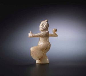 东汉  玉雕说唱舞人