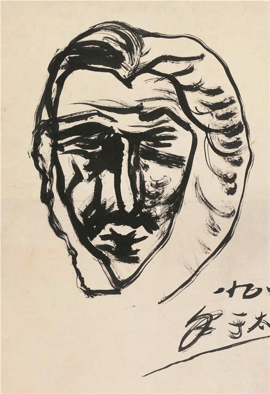 4.自画像48x33cm 1987年