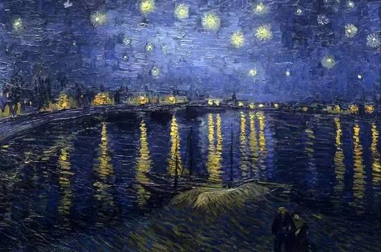 梵高《罗纳河上的星夜》
